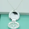 Kedjor 925 Sterling Silver Round Po Frame Pendant Necklace Chain Woman Charm Fashion Jewel Christmas Gift