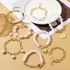 Boho épais or couleur gourmette cubaine chaîne Bracelets ensemble Bracelets pour femmes cadeaux à la mode mode Punk Bracelet à breloques bijoux
