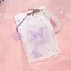 Korthållare Korea version Butterfly Pocard Holder Credit ID Bank Po Idol Postcard Display Bus Protective Pendant