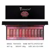 Lipstick 6/12 piece women's fashionable matte liquid lipstick set sexy red pumpkin velvet lip gloss durable waterproof beauty tool 230718