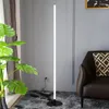 Floor Lamps 360 Degree Glow Long Strip LED Lamp Minimalist Standing Nordic Living Room Decoration RGB Atmosphere Stand Lights