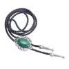 Bolo Ties w stylu retro w stylu Bolo Regulowany wisiorek PU skórzana linowa linowa kowboj na bankiet HKD230719