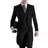 Męskie garnitury na zamówienie białe/czarne/szaro/burgundowe tylne płaszcz męski drużbowie imprezy na smokowanie ślubne (kamizelka spodni)