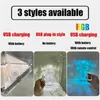 Annan heminredning RGB Multi-färgad dimbar med fjärrkontroll Diamond Crystal Table Lamp USB Raddningsbara LED-atmosfärslampor Julgåva 230718