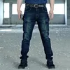 Calça tática de jeans de jeans de jeans de jeans de jeans de combate de vários bolsos militares