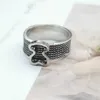 Band Rings Fashion Trend Yeni Boho Takı Avrupa Yay Yüzük Kadınlar Lüks Vikings Cesorlar Hediye Vintage Punk Alyans Kadınlar için J230719