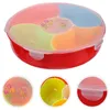 Servies Sets 1Pc Compartimenten Snoep Plaat Thuis Snack Lade Plastic Opslag Container (Rood)