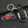 Clé de voiture porte-clés de voiture pour Mini Cooper porte-clés créatif F55 F56 R56 R60 universel Auto métal sac breloques porte-clés partie accessoires x0718