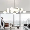 Kroonluchters Post-moderne Glazen Bol Magische Bonen Led Hanglamp Lightng Woonkamer Restaurant Slaapkamer Home Decor Verlichtingsarmaturen