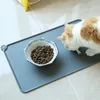 أوعية الكلب مغذيات Pet Cat Proy Food Food مع شفاه عالية من السيليكون غير المقاوم للماء ، وسادة تغذية الجرو ، ووسادة المياه ، 230719