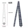 Bow Ties Plaid slipsar unisex polyester 8 cm retro klar hals för män silke breda tillbehör gravatas cosplay rekvisita