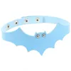 Ny bat pu läder choker halloween sexig halsband kvinnor män handgjorda choker halsband smycken gåva