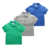 T-shirts 2023 Summer Fashion New Style Baby Boys Girls Short Sleeve Pure Color Tops Tee Cotton T Shirts kläder för 24m8 y barn x0719