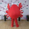 Mascot kostymer röd krabba maskot kostymer unisex fancy costume maskotte halloween födelsedag243r