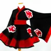 Ny akatsuki kvinnlig lolita kimono klänning cosplay costume custom made294n