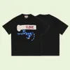 23SS Nouvelle Femme Hommes T-Shirts Solides Haut de Gamme Limité Classique Bleu Dessin Animé Impression Tee Été Plage Respirant Mode Casual Rue À Manches Courtes TJAMMTX345