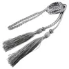 Belts Woven Fringe Belt Thin Tassel Knot Decorated Solid Color Waist Chain Rope Line Waistband Lady Skirt Strap