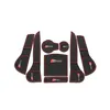 8pcs Non-Slip Rubber Interior Car Door Armrest Storage Panel Mat Cup Holder Slot Pad Cover Sticker For Audi A4L 2009-2012235Z