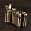 Ny maskin täcker utkast automatisk tändning KEROSTEN LIGHTER VINTOSKT RETRO Cigarett Cigartillbehör Mängåva Y8R0