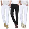 Jeans blanc hommes coton Cowboy pantalon hommes mode affaires loisirs mince élastique nettoyage jeans 28-402796