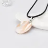 Pendant Necklaces Natural Shell Choker Pearl And Abalone Stitching Oval Long Necklace Collar Wedding Jewelry
