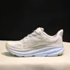 Koşu Ayakkabıları Hoka Clifton 9 Havadar Mavi Üçlü Siyah Beyaz Canlı Turuncu Kıyı Gökyüzü Erkek Nefes Allable Rahat All Maç Düz Jogging Womens Hafif Sneakers