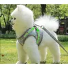 Colliers pour chiens Laisses YUDODO Harnais en maille de nylon pour animaux Harnais pour chiens réfléchissants Ensemble de laisses pour chiens Gilet Harnais Conduit Vêtements pour animaux de compagnie pour petits chiens 230719