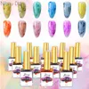 Nagellack, Gel-Nagellack, Aquarell-Blüten-Nagellack, 12 Farben, Tinte, Perle, schnell trocknend, Nagelkunst-Profis, Nagelzubehör 230718