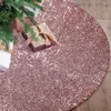 Decorazioni natalizie Paillettes dorate Gonne per alberi Decorazioni per la casa Copertura di base Tappetino Ornamento Novità Anno Coperta grande artificiale