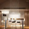 Ljuskronor Art Salon LED CYLINDER CHANDELIER ALUMINIUM PIPER HANNING LAMP FÖR MATTRUM MASTER Bedroom 3W Strip Fixture
