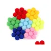 Hantverksverktyg 100% filtbollar runt pom poms för DIY blandade färger 1,5 cm 2 cm 2,5 cm 3 cm y0816 Drop Delivery Home Garden Arts Crafts Dhnle