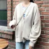 Frauen Strick 2023 Gestrickte Pullover Strickjacke Casual Frauen Solide Elegante Winter Jumper Koreanische Übergroßen Strickjacken Kaschmir Mantel