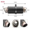 Three types 60MM Motorcycle exhaust pipe carbon fiber fried street Ninja 350 250 YZF R6 K6K8K9 small medium large R S10001252Q