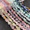 Otra forma natural Piedra cruda Fluorit en bruto Amatistas Amazonita Lapislázuli Cristal ahumado Nugget Mineral Beads DIY Bracelet328P