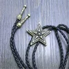 Bolo-Krawatten Bolo-Krawatte New Pentagram Retro-Hemdkette großer Sternkragen Halsketten lange Krawatten Anhänger HKD230720