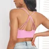 Yoga Outfit Women Halter Neck Model Soft Bra Solid Color Without Steel Ring Breathing Bras Push Up Scrunch BuSlim Tube Tops Sexy