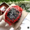 Relógios Mecânicos Automáticos R ichars New Milles Barrel Watch Masculino e Feminino Quartz Personality Trend Edição Limitada Black Technology Watch LL