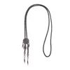 Bolo Ties Retro Style w stylu Retro Regulowane zachodnie krawat dla Cosplay Birthday Akcesoria HKD230719