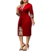 Sukienki plus size Sukienki Plus Size Elegancka luksusowa projektantka wieczorowa sukienki Bodycon Sukienki na kobiety imprezowe ślub 5xl vestido feminino 230719