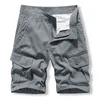 Shorts pour hommes Shorts cargo en coton Couleur unie Shorts multi-pochesÉtéFashion ShortsForMenZipper Streetwear Dailywear PantalonesCortos 230718