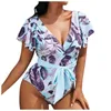 Vrouwen s Plus Size Badmode Zomer Bikini Set Sexy Badpak Braziliaanse Biquini Badpak Print Beachwear Pak Mujer 230719