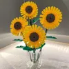 Block 3D Romantic Set Building Blocks Architectural Model Toy Bouquet Rose Flower Sunflower Assembly Set Girl Toy Children Gift R230720