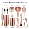 Vinglas Cocktail Shaker Bar Set 2 Weighted Boston Shakers Siler Jigger Muddler and Spoon Ice Tong Bottle Pourer 230719