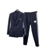 23SS Herren-Trainingsanzüge in Übergröße, Mäntel, Designer-Trainingsanzug-Sets, Herren, Streifendruck, Laufanzüge, Damen-Sportbekleidung, Blazer, Hose im Western-Stil, Weiß