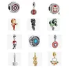 Avenger Hero Infinity Stones dingle charm silverpärlor för smycken som är passande ordförande 925 pandora armband armband mode je198s