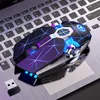 Souris de jeu sans fil REDSTORM-A7 souris optique ergonomique rétro-éclairée à LED silencieuse pour ordinateur portable de jeu et PC294Z