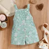 Clothing Sets Formal baby girl clothing short sleeved floral topOverall pants born jumpsuit baby clothing summer clothing 230719