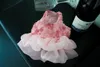 Hundkläder för alltid husdjurstad ros broderi garn kjol katt nally japansk koreansk modeklänning klänning