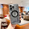 Luxus Designer Transparent Matte Hülle für iPhone 15 14 13 12 11 Pro Max Plus 13Pro 14Pro für Magnet Wireless Charge Kamera Vollschutzabdeckungen