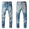 Designers Summer Mens Jeans Vlss Casual Brand Design Slim-leg Pantaloni Fashion Able Pantaloni da motociclista Pant s Taglia 29-40305u